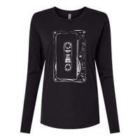 Love Retro Mixtape 80's Blank Cassette Tape Womens Cotton Relaxed Long Sleeve T-Shirt