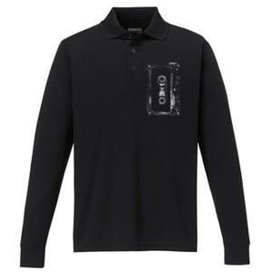 Love Retro Mixtape 80's Blank Cassette Tape Performance Long Sleeve Polo