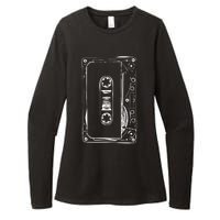 Love Retro Mixtape 80's Blank Cassette Tape Womens CVC Long Sleeve Shirt