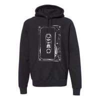 Love Retro Mixtape 80's Blank Cassette Tape Premium Hoodie