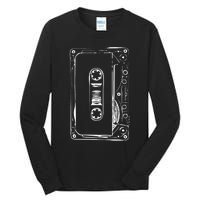 Love Retro Mixtape 80's Blank Cassette Tape Tall Long Sleeve T-Shirt