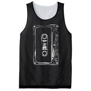 Love Retro Mixtape 80's Blank Cassette Tape Mesh Reversible Basketball Jersey Tank