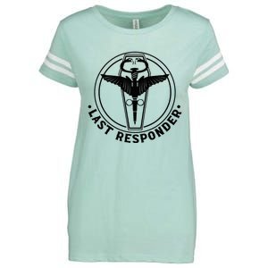 Last Responder Mortician Mortuary Morticians Enza Ladies Jersey Football T-Shirt