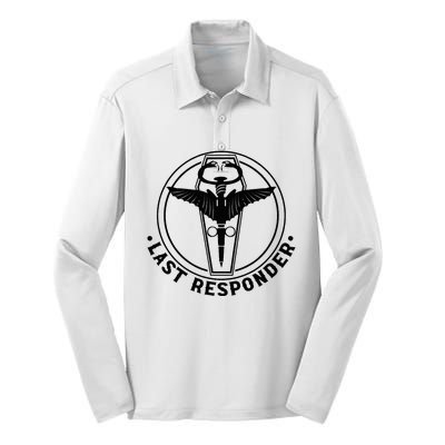 Last Responder Mortician Mortuary Morticians Silk Touch Performance Long Sleeve Polo