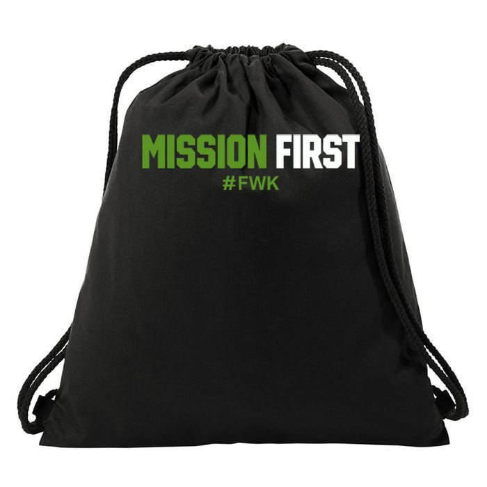 Luke Rudkowski Mission First Fwk Drawstring Bag