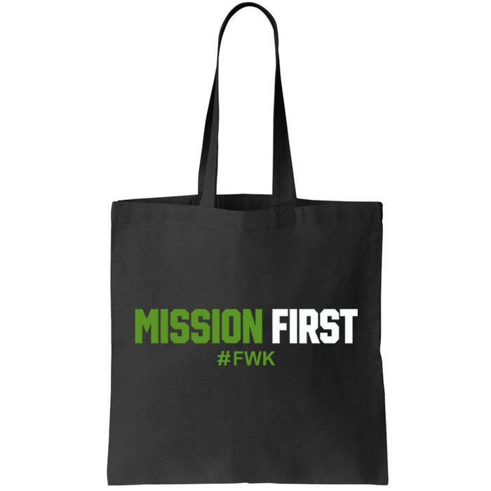 Luke Rudkowski Mission First Fwk Tote Bag