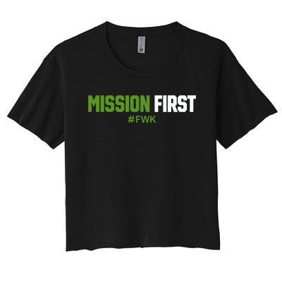 Luke Rudkowski Mission First Fwk Women's Crop Top Tee