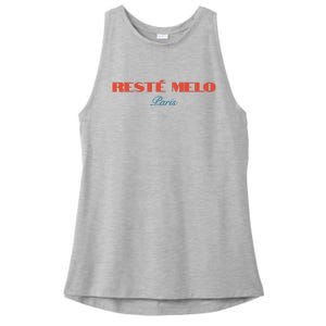 Limited Reste Melo Paris Ladies PosiCharge Tri-Blend Wicking Tank