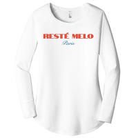 Limited Reste Melo Paris Women's Perfect Tri Tunic Long Sleeve Shirt