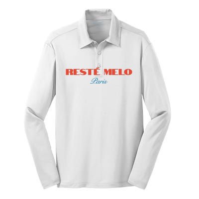 Limited Reste Melo Paris Silk Touch Performance Long Sleeve Polo