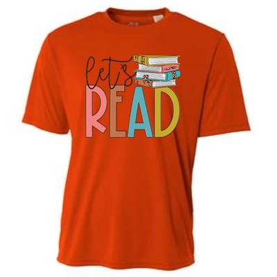 Lets Read Meaningful Gift Teacher Gift Cooling Performance Crew T-Shirt