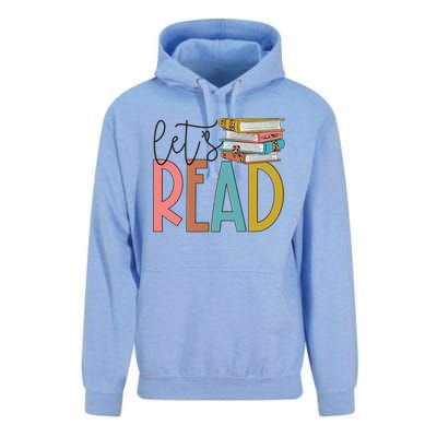 Lets Read Meaningful Gift Teacher Gift Unisex Surf Hoodie