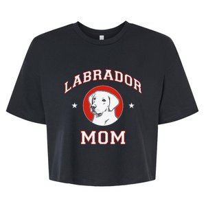 Labrador Retriever Mom Dog Mother Bella+Canvas Jersey Crop Tee