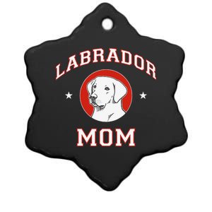 Labrador Retriever Mom Dog Mother Ceramic Star Ornament