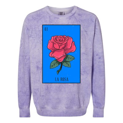 La Rosa Mexican Lottery Culture Colorblast Crewneck Sweatshirt