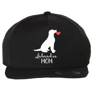 Labrador Retriever Mom Dog Silhouette Gift Wool Snapback Cap