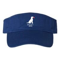 Labrador Retriever Mom Dog Silhouette Gift Valucap Bio-Washed Visor