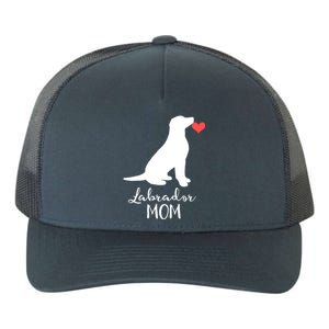 Labrador Retriever Mom Dog Silhouette Gift Yupoong Adult 5-Panel Trucker Hat