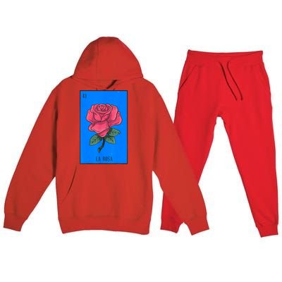 La Rosa Mexican Lottery Culture Premium Hooded Sweatsuit Set