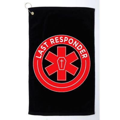 Last Responder Mortician Embalmer Funeral Director Golf Towel