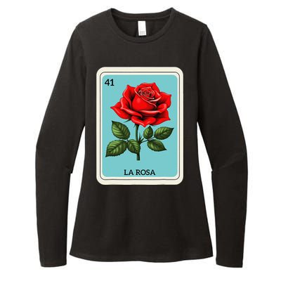 La Rosa Mexican Lottery Card Game Gift Womens CVC Long Sleeve Shirt