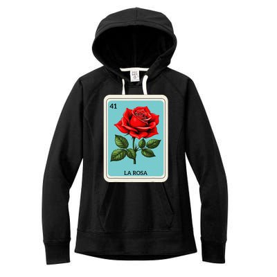 La Rosa Mexican Lottery Card Game Gift Women's Fleece Hoodie