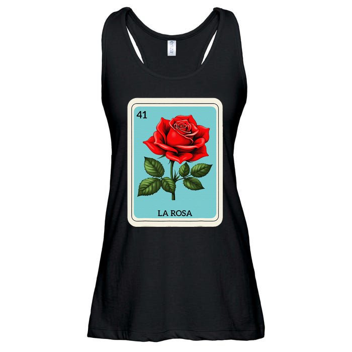 La Rosa Mexican Lottery Card Game Gift Ladies Essential Flowy Tank