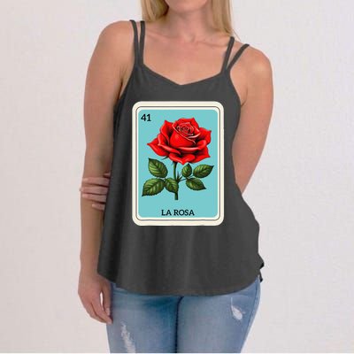 La Rosa Mexican Lottery Card Game Gift Women's Strappy Tank