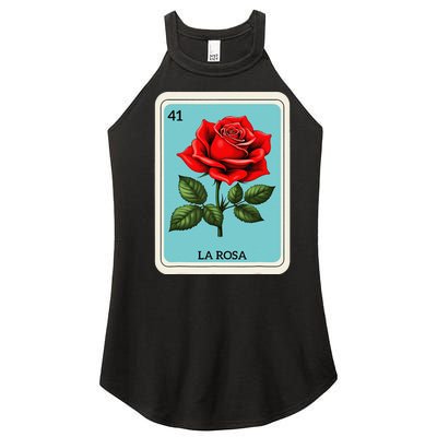 La Rosa Mexican Lottery Card Game Gift Women's Perfect Tri Rocker Tank