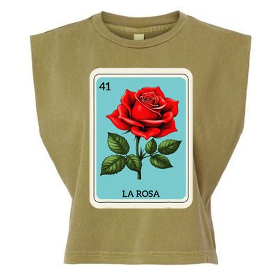 La Rosa Mexican Lottery Card Game Gift Garment-Dyed Women's Muscle Tee