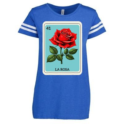 La Rosa Mexican Lottery Card Game Gift Enza Ladies Jersey Football T-Shirt