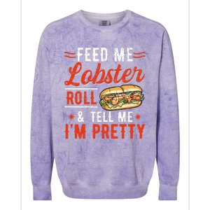 Lobster Roll Maine Seafood Design For A Lobster Roll Fan Colorblast Crewneck Sweatshirt