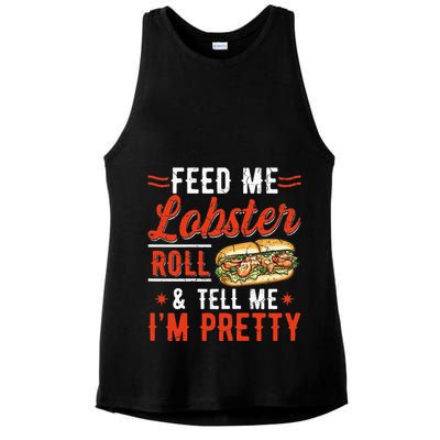 Lobster Roll Maine Seafood Design For A Lobster Roll Fan Ladies PosiCharge Tri-Blend Wicking Tank