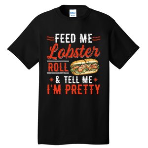 Lobster Roll Maine Seafood Design For A Lobster Roll Fan Tall T-Shirt