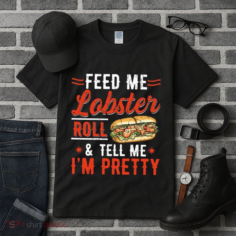 Lobster Roll Maine Seafood Design For A Lobster Roll Fan Tall T-Shirt