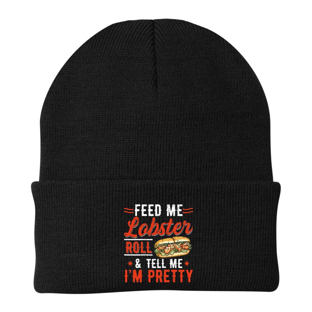 Lobster Roll Maine Seafood Design For A Lobster Roll Fan Beanie
