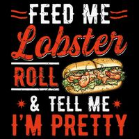 Lobster Roll Maine Seafood Design For A Lobster Roll Fan Flatbill Hat