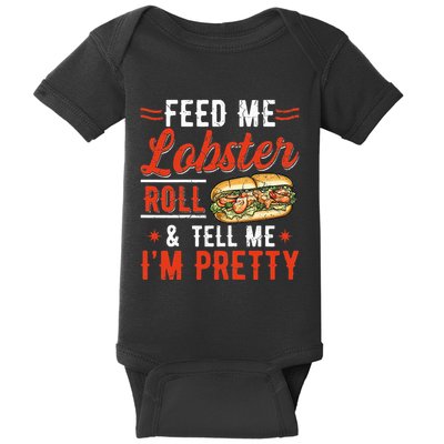 Lobster Roll Maine Seafood Design For A Lobster Roll Fan Baby Bodysuit