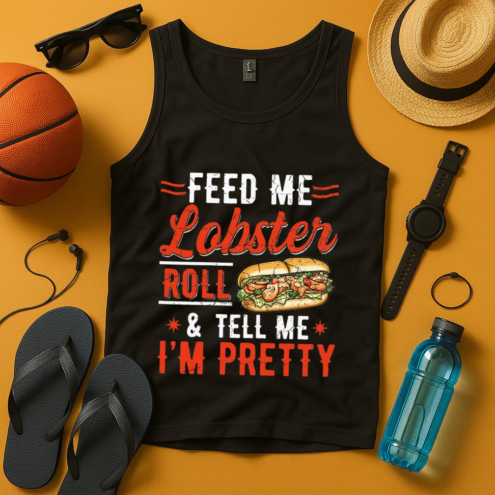 Lobster Roll Maine Seafood Design For A Lobster Roll Fan Tank Top