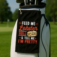 Lobster Roll Maine Seafood Design For A Lobster Roll Fan Golf Towel