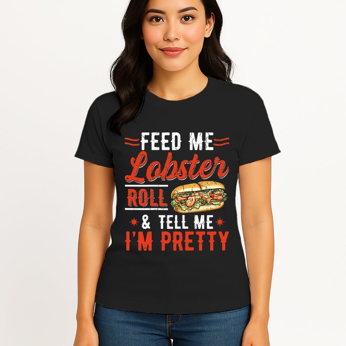 Lobster Roll Maine Seafood Design For A Lobster Roll Fan Womens T-Shirt