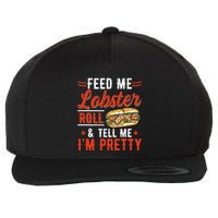 Lobster Roll Maine Seafood Design For A Lobster Roll Fan Wool Snapback Cap