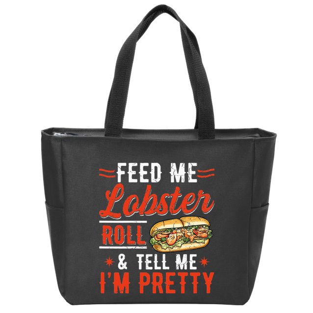 Lobster Roll Maine Seafood Design For A Lobster Roll Fan Zip Tote Bag