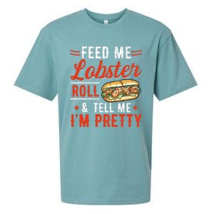 Lobster Roll Maine Seafood Design For A Lobster Roll Fan Sueded Cloud Jersey T-Shirt