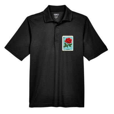 La Rosa Mexican Lottery Card Game Men's Origin Performance Pique Polo