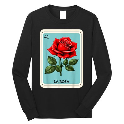 La Rosa Mexican Lottery Card Game Long Sleeve Shirt