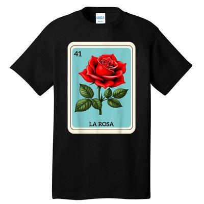 La Rosa Mexican Lottery Card Game Tall T-Shirt