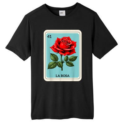 La Rosa Mexican Lottery Card Game Tall Fusion ChromaSoft Performance T-Shirt