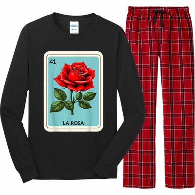 La Rosa Mexican Lottery Card Game Long Sleeve Pajama Set