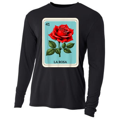 La Rosa Mexican Lottery Card Game Cooling Performance Long Sleeve Crew